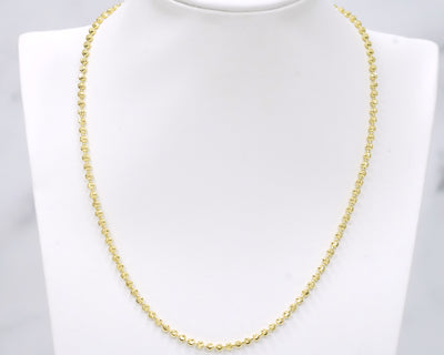 Moon Cut Chain 14K Yellow Gold