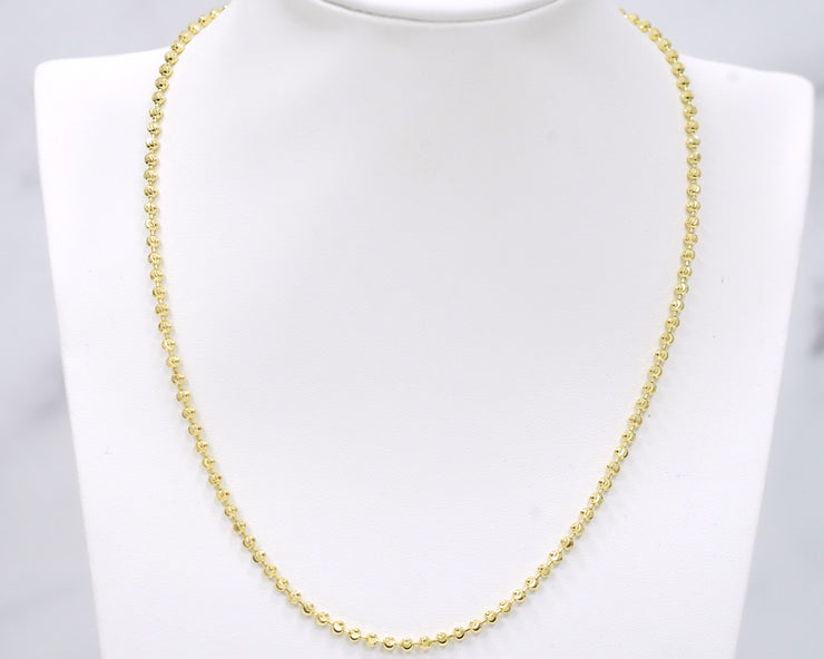 Moon Cut Chain 14K Yellow Gold