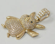 CZ Monkey 14k Yellow Gold