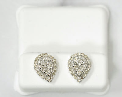 0.75 Ct Diamond Studs 14K White Gold