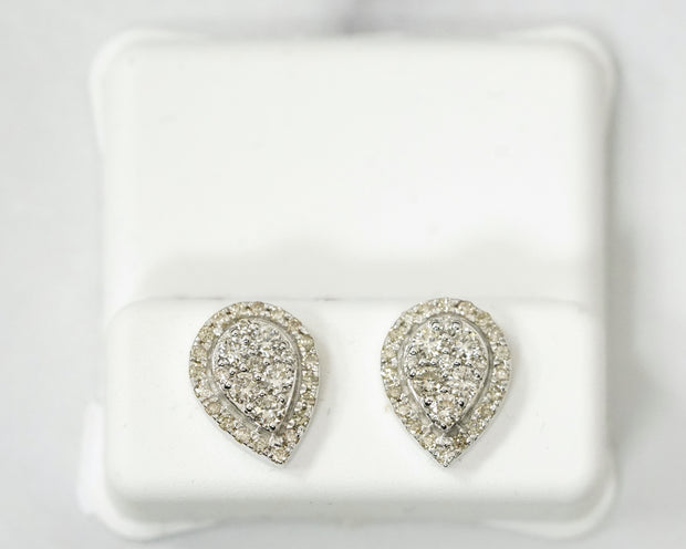 0.75 Ct Diamond Studs 14K White Gold
