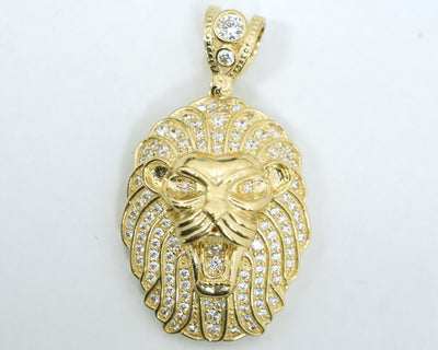 Lion Pendant 14K Yellow Gold