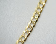 Solid Curb Cuban 4.5mm 14k Yellow Gold