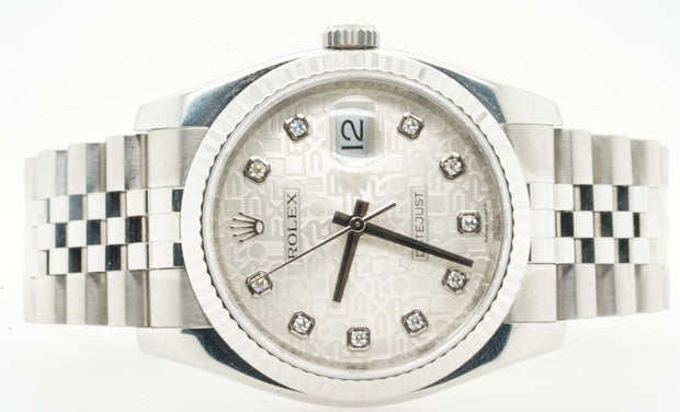 Pre OwnedRolex DateJust 36mm Stainless Steel