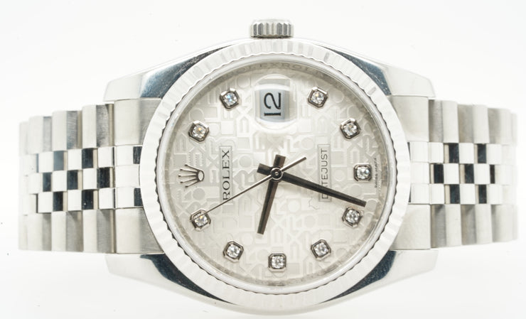 Pre OwnedRolex DateJust 36mm Stainless Steel