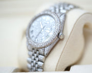 Rolx Datejust 36mm Stainless Steel 15ct Diamonds Roman Dial