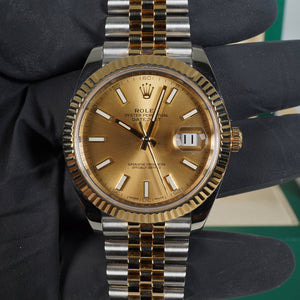 Pre Owned Rolex DateJust 41MM Champgne Dial Jubilee