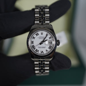 Pre Owened Rolex Date Just Stainless Steel Jubille Band (179174