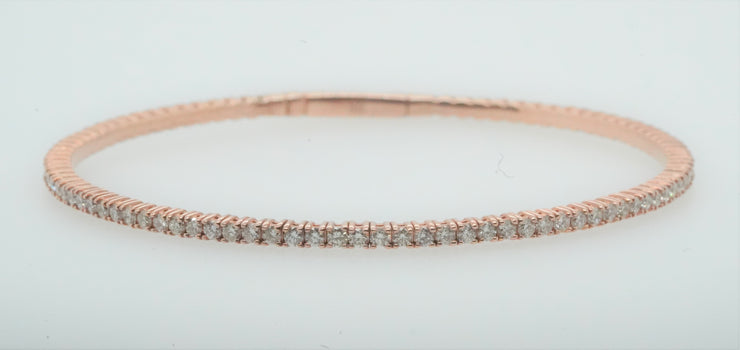 Diamond Tennis Bracelet 14K Rosé Gold